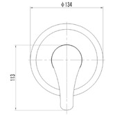 Sinclair Bathware Wahlen Shower/Bath Wall Mixer