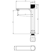Sinclair Bathware Qi Kasten Tall Basin Mixer