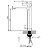 Sinclair Bathware Kasten Tall Basin Mixer
