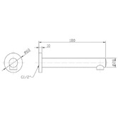 Sinclair Bathware Rund Bath Spout