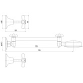 Sinclair Bathware Wahlen 10 Shower Tap/Mixer Set