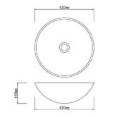 Sinclair Bathware Soraya 420mm Glass Above Counter Basin