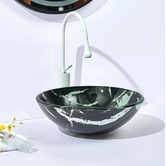 Sinclair Bathware Western 420mm Glass Above Counter Basin