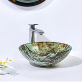 Sinclair Bathware Hudson 420mm Glass Above Counter Basin