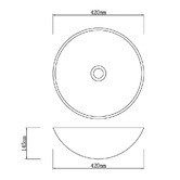 Sinclair Bathware Nolan 420mm Glass Above Counter Basin