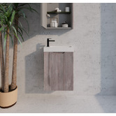 Sinclair Bathware Dustin 450mm Wall Hung Small Space Single Vanity