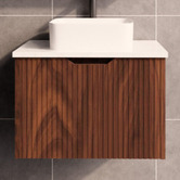 Sinclair Bathware Dustin 600mm Wall Hung Single Vanity