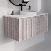 Sinclair Bathware Dustin 900mm Wall Hung Single Vanity