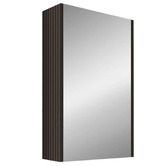 Sinclair Bathware Hyacinth 450mm Fluted Mirrored Shaving Cabinet with Glass Shelves