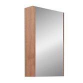 Sinclair Bathware Hyacinth 450mm Fluted Mirrored Shaving Cabinet with Glass Shelves