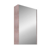 Sinclair Bathware Hyacinth 450mm Fluted Mirrored Shaving Cabinet with Glass Shelves