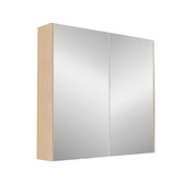 Sinclair Bathware Dustin 750mm Fluted Mirrored Shaving Cabinet with Glass Shelves