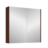 Sinclair Bathware Dustin 750mm Fluted Mirrored Shaving Cabinet with Glass Shelves