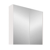 Sinclair Bathware Dustin 750mm Fluted Mirrored Shaving Cabinet with Glass Shelves