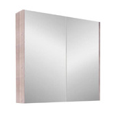 Sinclair Bathware Dustin 750mm Fluted Mirrored Shaving Cabinet with Glass Shelves