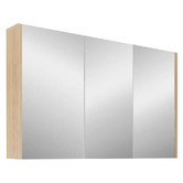 Sinclair Bathware Dustin 1200mm Fluted Mirrored Shaving Cabinet with Glass Shelves