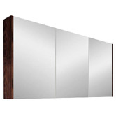 Sinclair Bathware Dustin 1200mm Fluted Mirrored Shaving Cabinet with Glass Shelves