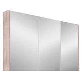Sinclair Bathware Dustin 1200mm Fluted Mirrored Shaving Cabinet with Glass Shelves