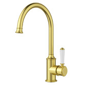 Sinclair Bathware Prime Gooseneck Ceramic Handle Kitchen Sink Mixer