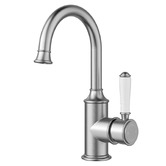 Sinclair Bathware Prime Gooseneck Ceramic Handle Basin Mixer