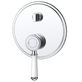 Sinclair Bathware Prime Ceramic Handle Wall Mixer with Diverter Trim Kit Only