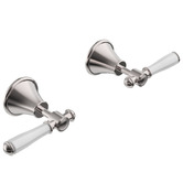 Sinclair Bathware Prime Ceramic Handle Wall Top Assemblies