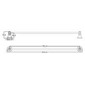 Sinclair Bathware Prime Single Towel Rail