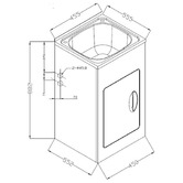 Sinclair Bathware Saffron 450mm Stainless Steel Laundry Tub