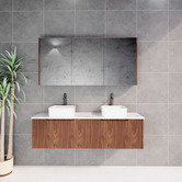 Sinclair Bathware Dustin 1500mm Wall Hung Double Vanity