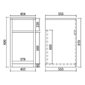 Sinclair Bathware Octavia 450mm Stainless Steel Laundry Tub