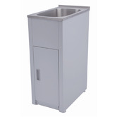 Sinclair Bathware Indira 390mm Topmount Stainless Steel Laundry Tub