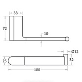 Sinclair Bathware Cora Toilet Roll Holder