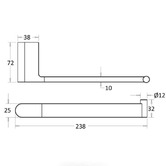 Sinclair Bathware Cora Hand Towel Holder