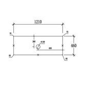 Sinclair Bathware Dustin 1200mm Wall Hung Single Vanity
