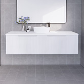 Sinclair Bathware Dustin 1500mm Wall Hung Single Vanity