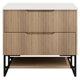 Sinclair Bathware Plaga 900mm Floormount Vanity Package with Shaving Cabinet