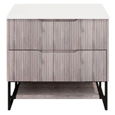 Sinclair Bathware Plaga 900mm Floormount Vanity Package with Shaving Cabinet