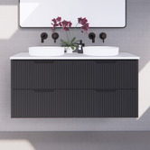Sinclair Bathware Plaga 1200mm Wall Hung Double Vanity