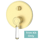 Sinclair Bathware Prime Ceramic Handle Wall Mixer with Diverter Trim Kit Only