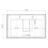 Sinclair Bathware Plaga 750mm Freestanding Single Vanity