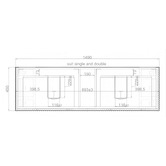 Sinclair Bathware Plaga 1500mm Wall Hung Single Vanity
