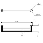Sinclair Bathware Courtney Double Tower Rail