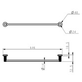 Sinclair Bathware Courtney Single Tower Rail