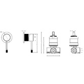 Sinclair Bathware Courtney Shower/Bath Wall Mixer
