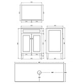 Sinclair Bathware Seraphina 600mm Freestanding Single Vanity with Quartz Countertop
