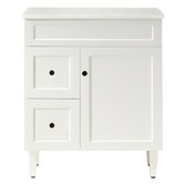 Sinclair Bathware Seraphina 750mm Freestanding Single Vanity with Quartz Countertop