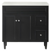 Sinclair Bathware Seraphina 900mm Freestanding Single Vanity with Quartz Countertop