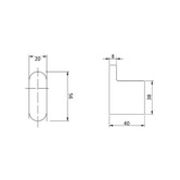 Sinclair Bathware Cora Robe Hook