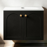 Sinclair Bathware Stevie 600mm Wall Hung Single Vanity with Stone Countertop