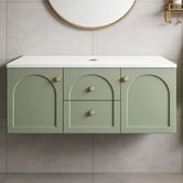 Sinclair Bathware Stevie 1200mm Wall Hung Single Vanity with Stone Countertop